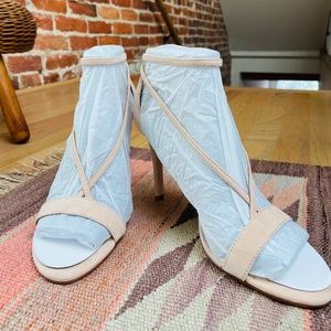 Halston Heritage Evie Suede V-Strap Dressy Sandal